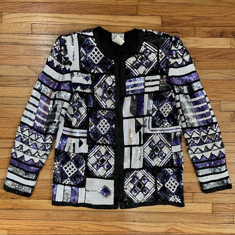 Vintage Sequin & Beaded Jacket